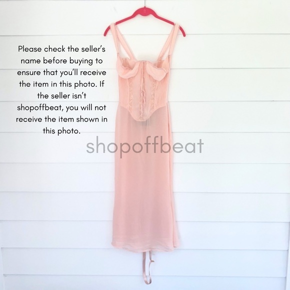 NEW House of CB Syrah Dress Soft Peach XS - Picture 13 of 17